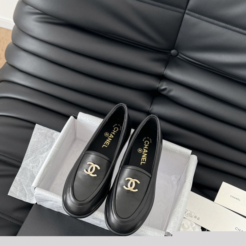 Ch*el leather shoes